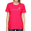 California Dreaming Womens Hot Pink Cute Palm Tree Design T-Shirt