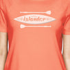 Islander Paddle Board Design Womens Peach Tee Crew Neck Summer Tee