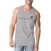 California Dreaming Mens Grey Sleeveless Lightweight Cotton Tanks