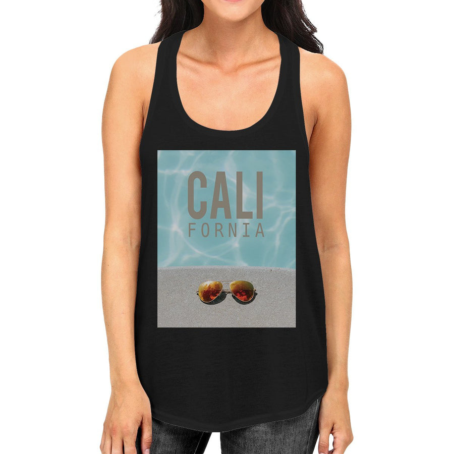 California Pool Sunglass Womens Lightweight Summer Cotton Tank Top