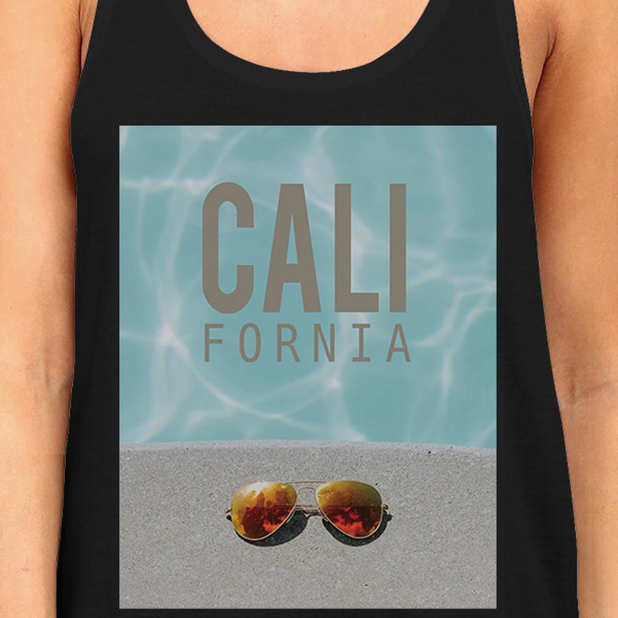 California Pool Sunglass Womens Lightweight Summer Cotton Tank Top