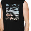 Palm Trees California Sunset Photography Mens Sleeveless Muscle Tee