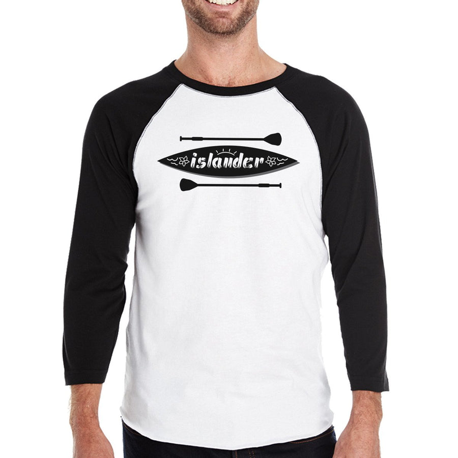 Islander Paddle Board Mens Lightweight Summer Cotton Baseball Tee