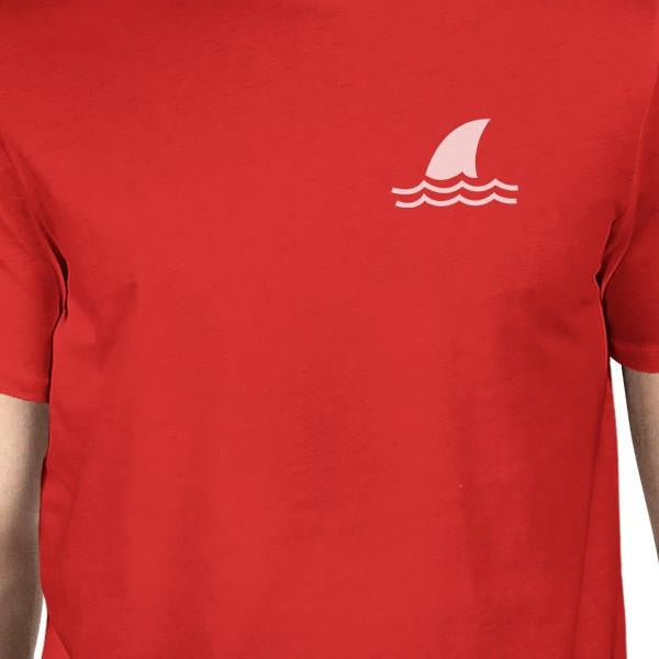 Mini Shark Red Mens Short Sleeve T-Shirt Gifts For Shark Lovers