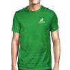 Mini Shark Green Mens Short Sleeve Tshirt Funny Design Tee For Him