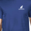 Mini Shark Royal Blue Mens Graphic T-Shirt Round Neck Tee For Him