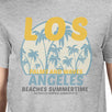 Los Angeles Beaches Summertime Mens Grey Shirt