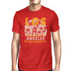 Los Angeles Beaches Summertime Mens Red Shirt