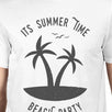 It's Summer Time Beach Party Mens White Shirt