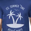 It's Summer Time Beach Party Mens Royal Blue Shirt