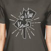 Go To The Beach Womens Dark Grey Shirt