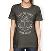 Enjoy The Summer Ocean Holiday Womens Dark Grey Shirt