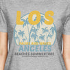 Los Angeles Beaches Summertime Womens Grey Shirt