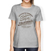 Authentic Summer Surfing California Womens Grey Shirt