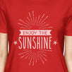 Enjoy The Sunshine Womens Red Shirt