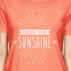 Enjoy The Sunshine Womens Peach Shirt