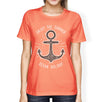 Enjoy The Summer Ocean Holiday Womens Peach Shirt