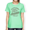 Authentic Summer Surfing California Womens Mint Shirt