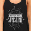 Enjoy The Sunshine Womens Black Tank Top