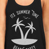 It's Summer Time Beach Party Womens Black Tank Top