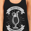 Beach Party Summer Festival Womens Black Tank Top