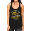 Authentic Summer Surfing California Womens Black Tank Top