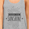 Enjoy The Sunshine Womens Grey Tank Top