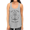 Enjoy The Summer Ocean Holiday Womens Grey Tank Top