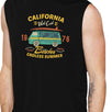 California Beaches Endless Summer Mens Black Muscle Top