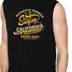 Authentic Summer Surfing California Mens Black Muscle Top