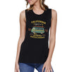 California Beaches Endless Summer Womens Black Muscle Top