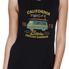 California Beaches Endless Summer Womens Black Muscle Top