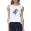 Go To The Beach Womens White Crop Top