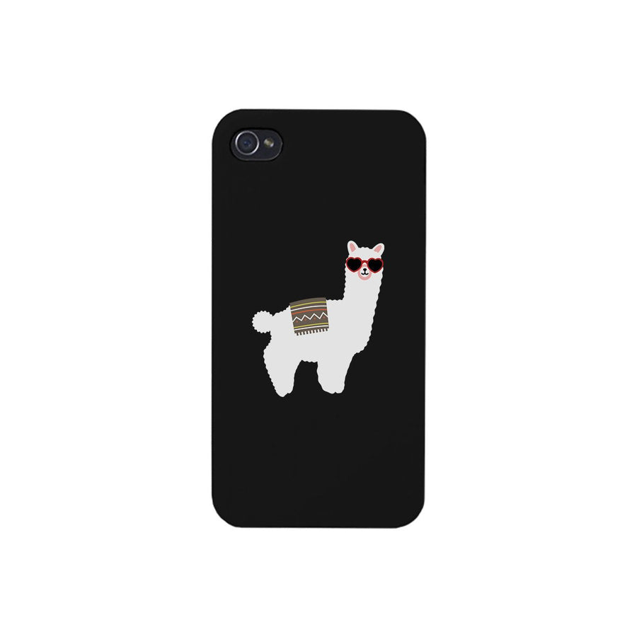 Llamas With Sunglasses - Black Phone Case