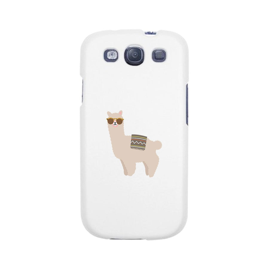 Llamas With Sunglasses - White Phone Case