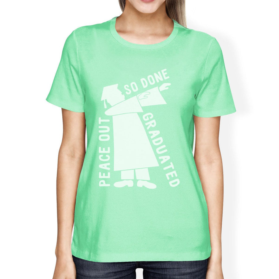 Graduated Dab Dance Womens Mint Shirt