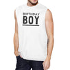 Birthday Boy Mens White Muscle Top