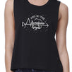 And So The Adventure Begins Womens Black Crop Top