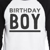 Birthday Boy Mens Black And White Baseball Shirt