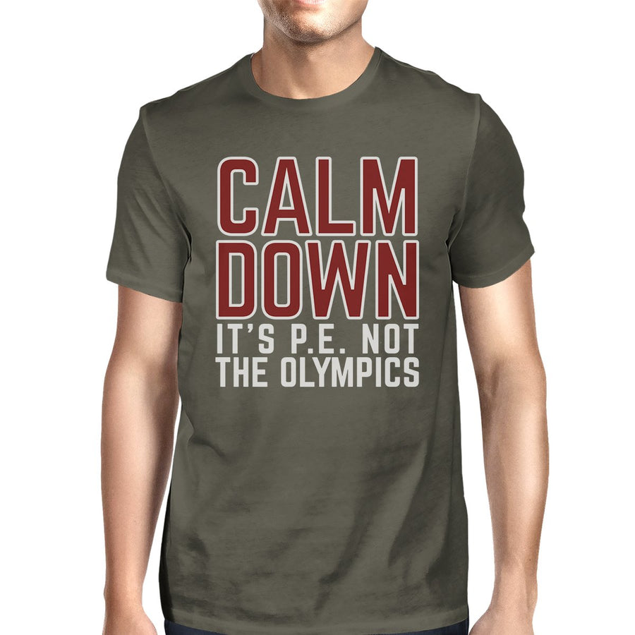 It's PE Not The Olympics Mens Dark Grey Shirt