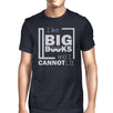 I Like Big Books Cannot Lie Mens Navy Shirt