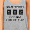 Nerdy Periodically Womens Grey Tank Top