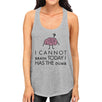 Cannot Brain Has The Dumb Womens Grey Tank Top