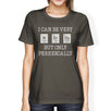 Nerdy Periodically Womens Dark Gray Shirt