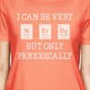 Nerdy Periodically Womens Peach Shirt