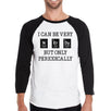 Nerdy Periodically Mens Black And White Baseball Shirt