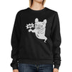 Boo French Bulldog Ghost Black SweatShirt