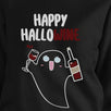 Happy Hallowine Ghost Wine Black SweatShirt