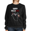 Happy Hallowine Ghost Wine Black SweatShirt