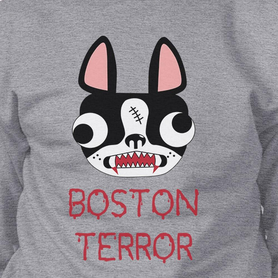 Boston Terror Terrier Grey SweatShirt